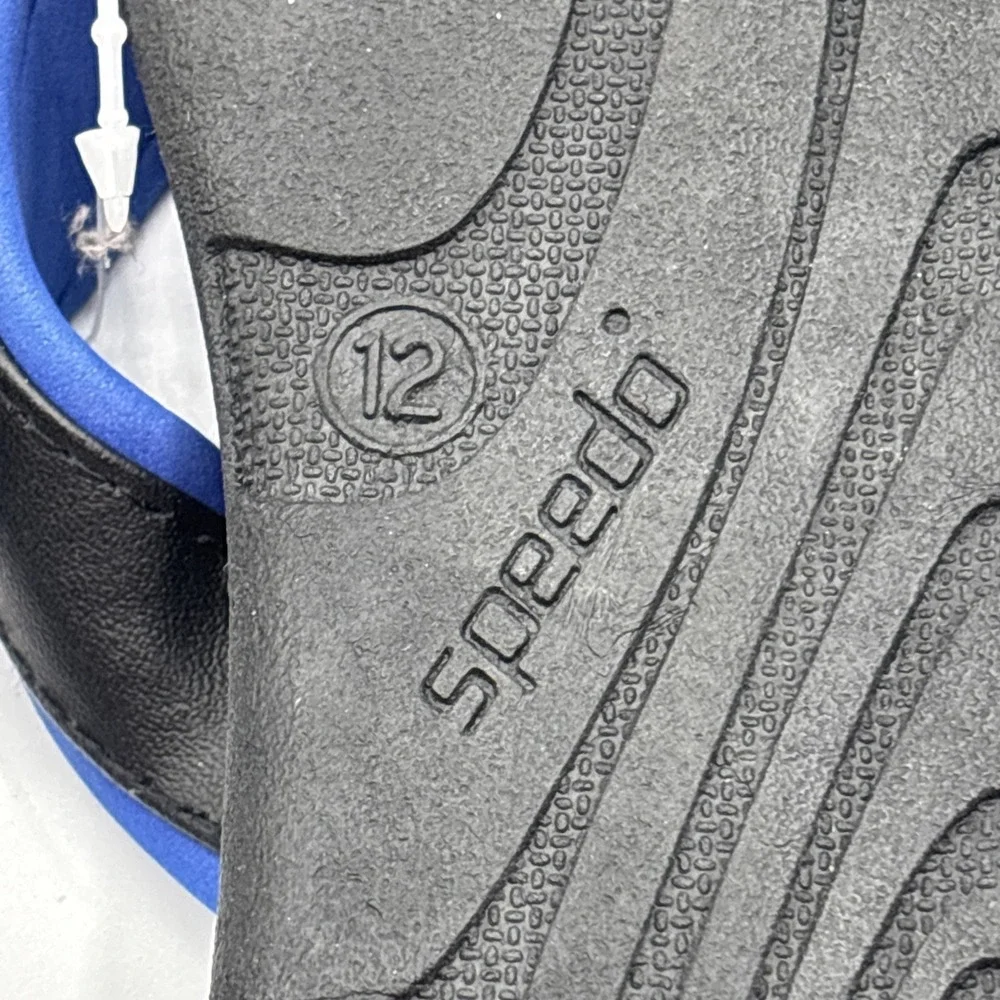 Speedo Flip Flops Blue Black Speedo Sport Sandals Size 12 NWT *READ*